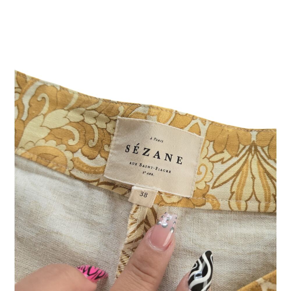 Sezane Tyler Trousers in Zini Print Size: 38 - Picture 6 of 7